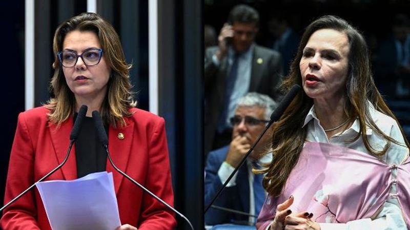 Senadoras Leila Barros (PDT-DF) e Professora Dorinha Seabra (União-TO).
