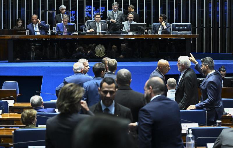 Sessão do Plenário do Senado nessa quarta-feira, 17 de dezembro de 2025.