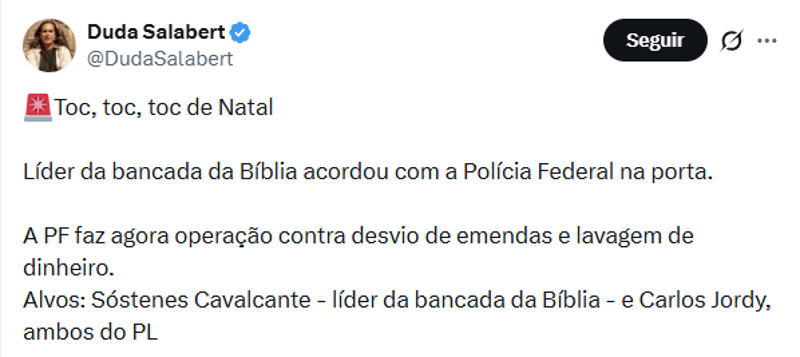 Polícia federal achou cerca de 400 milhões de reais em dinheiro vivo na residência de Sóstenes.