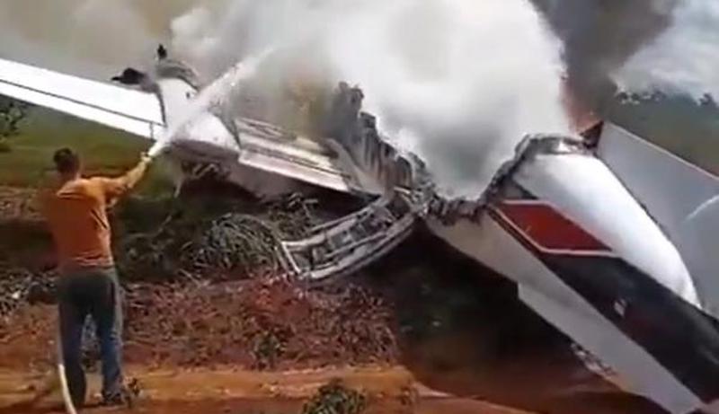 Aeronave caiu no distrito de Extrema, próximo a Porto Velho.