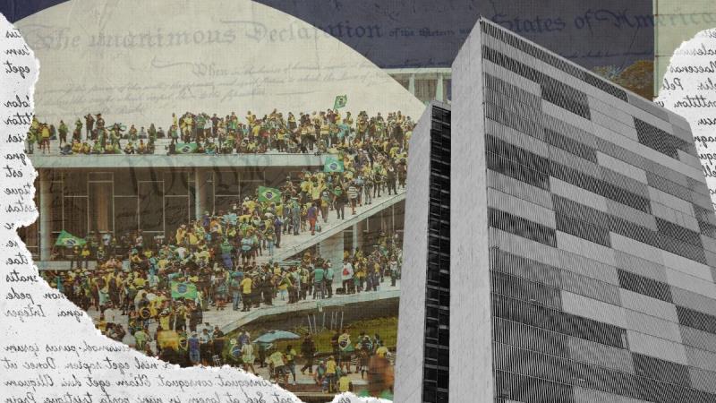 Atos antidemocráticos ocorreram em 8 de janeiro de 2023.