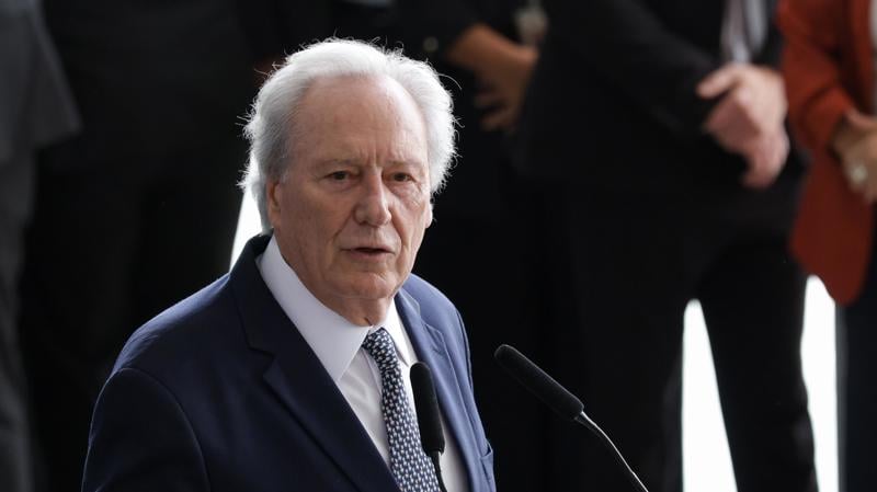 Ricardo Lewandowski durante Cerimônia hoje. 