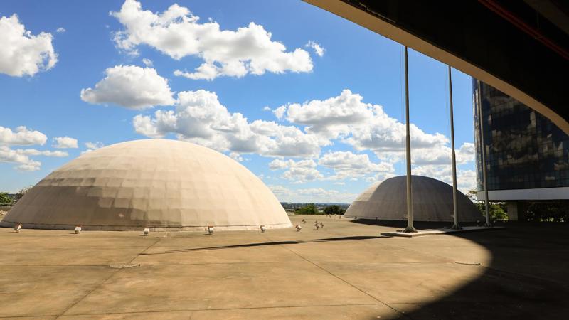 Fotografia da sede do TSE em Brasília.