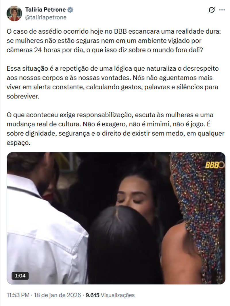 Publicação de Talíria Petrone. 