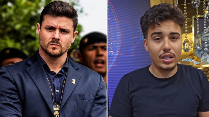 O parlamentar (à esq.) pede que o MP apure a denúncia de assédio de Jornada contra Pedro (à dir.) no programa. 