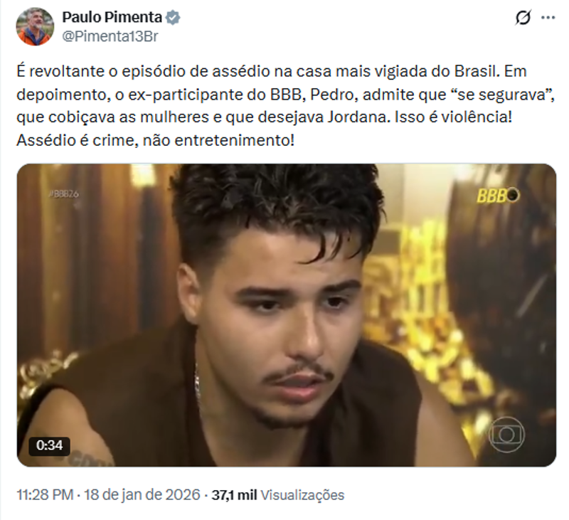 Publicação de Paulo Pimenta. 