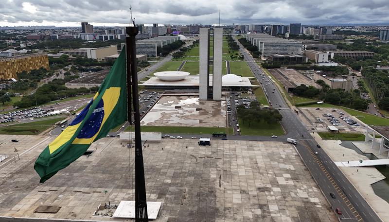 Vista aérea da Praça dos Três Poderes: emendas têm causado conflito entre o Legislativo, o Executivo e o Judiciário.