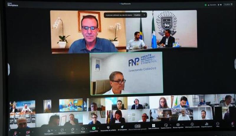 Titulares e suplentes indicados pela FNP foram definidos em reunião virtual conduzida pelo prefeito do Rio, Eduardo Paes.