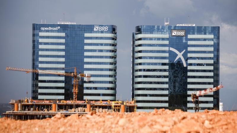 Fachada da sede do BRB.