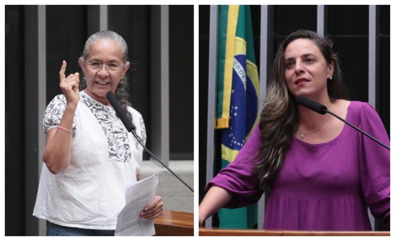 Heloísa Helena e Fernanda Melchionna correm atrás das assinaturas necessárias para criação de uma comissão parlamentar mista de inquérito sobre o Banco Master.