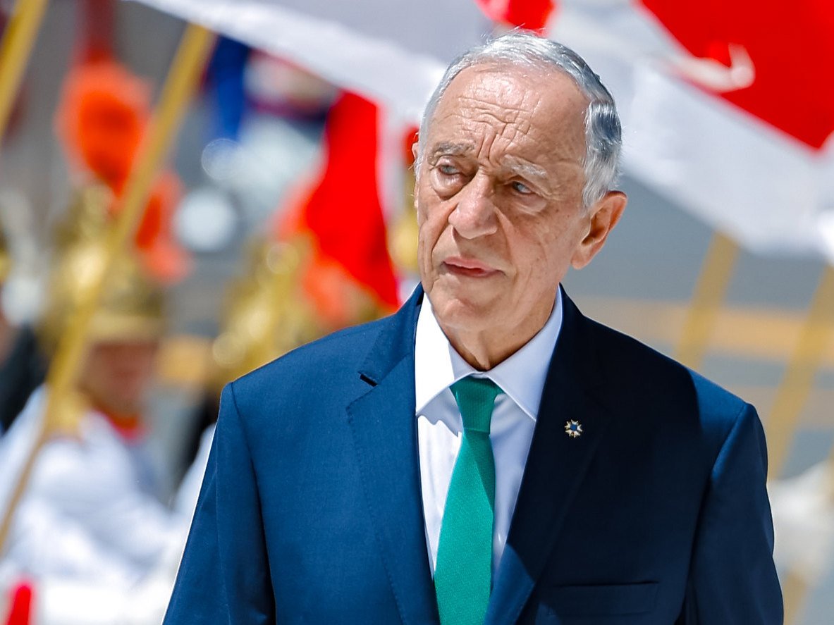 Marcelo Rebelo de Sousa em visita ao Brasil.