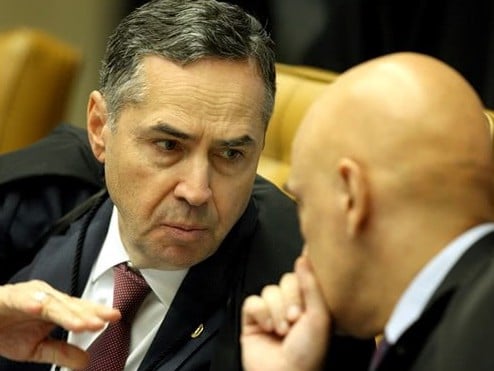 Luis Roberto Barroso e Alexandre de Moraes são os principais alvos dos bolsonaristas