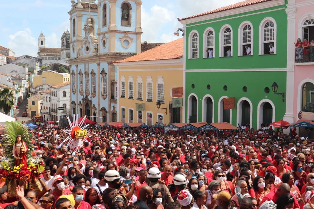 Festa de Santa Bárbara no Pelourinho, em Salvador (BA).