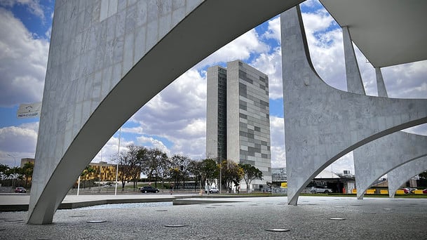 Congresso visto do Palácio do Planalto