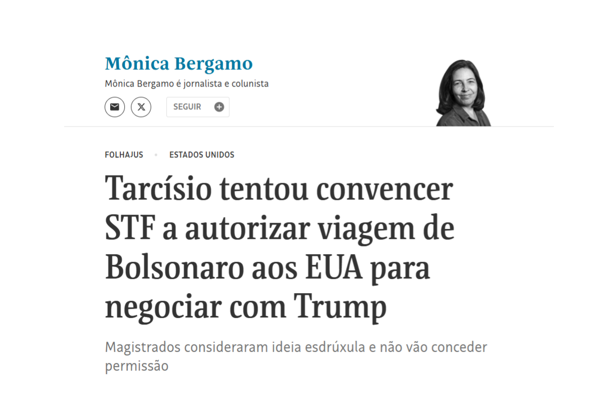 Reportagem na Folha de S.Paulo.