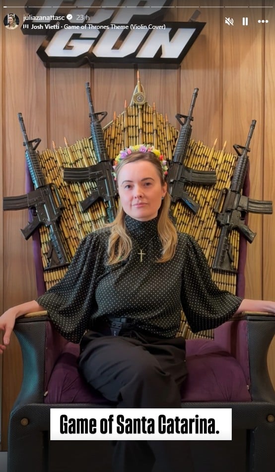 Foto postada por Júlia Zanatta no Instagram.
